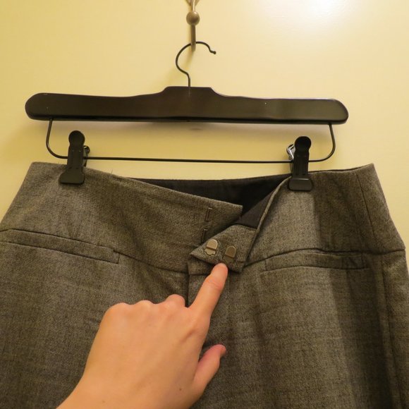 ALICE + OLIVIA grey wool dress pants trousers 4 S - Picture 4 of 6
